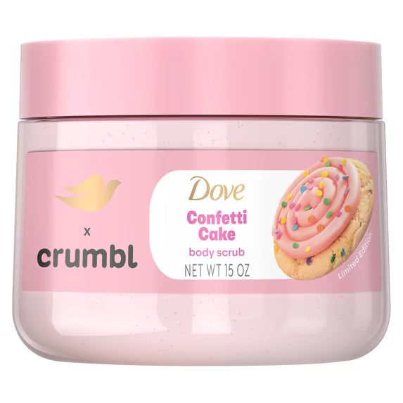 Dove x Crumbl Confetti Cake Body Scrub 15oz
