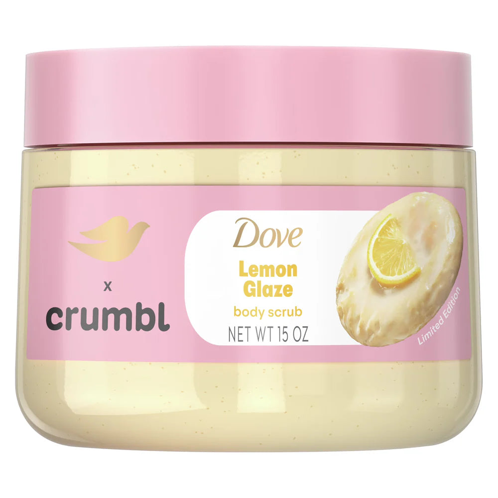 Dove x Crumbl Lemon Glaze Body Scrub 15 oz
