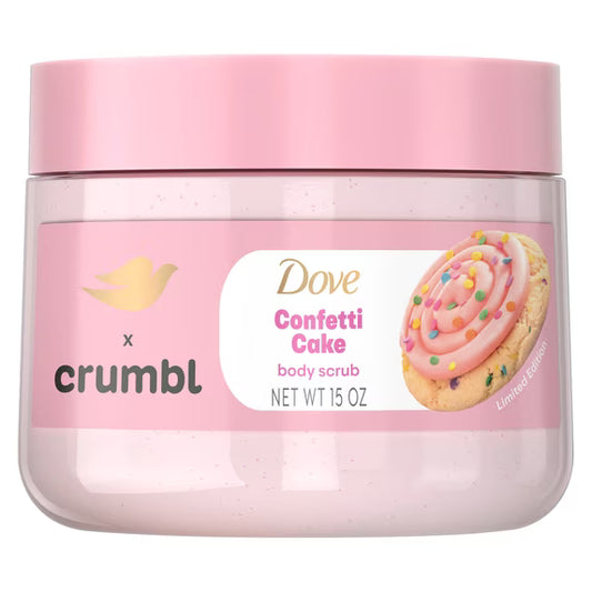 Dove x Crumbl Confetti Cake Body Scrub 15oz