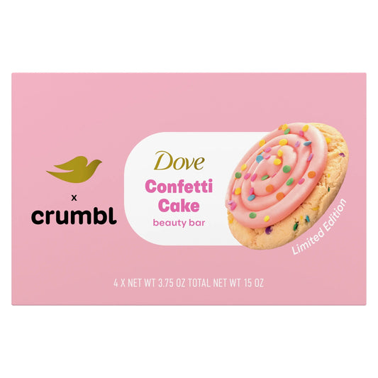 Dove x Crumbl Beauty Bar - Confetti Cake Single Bar of Soap