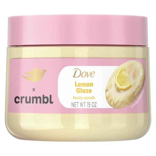 Dove x Crumbl Lemon Glaze Body Scrub 15 oz